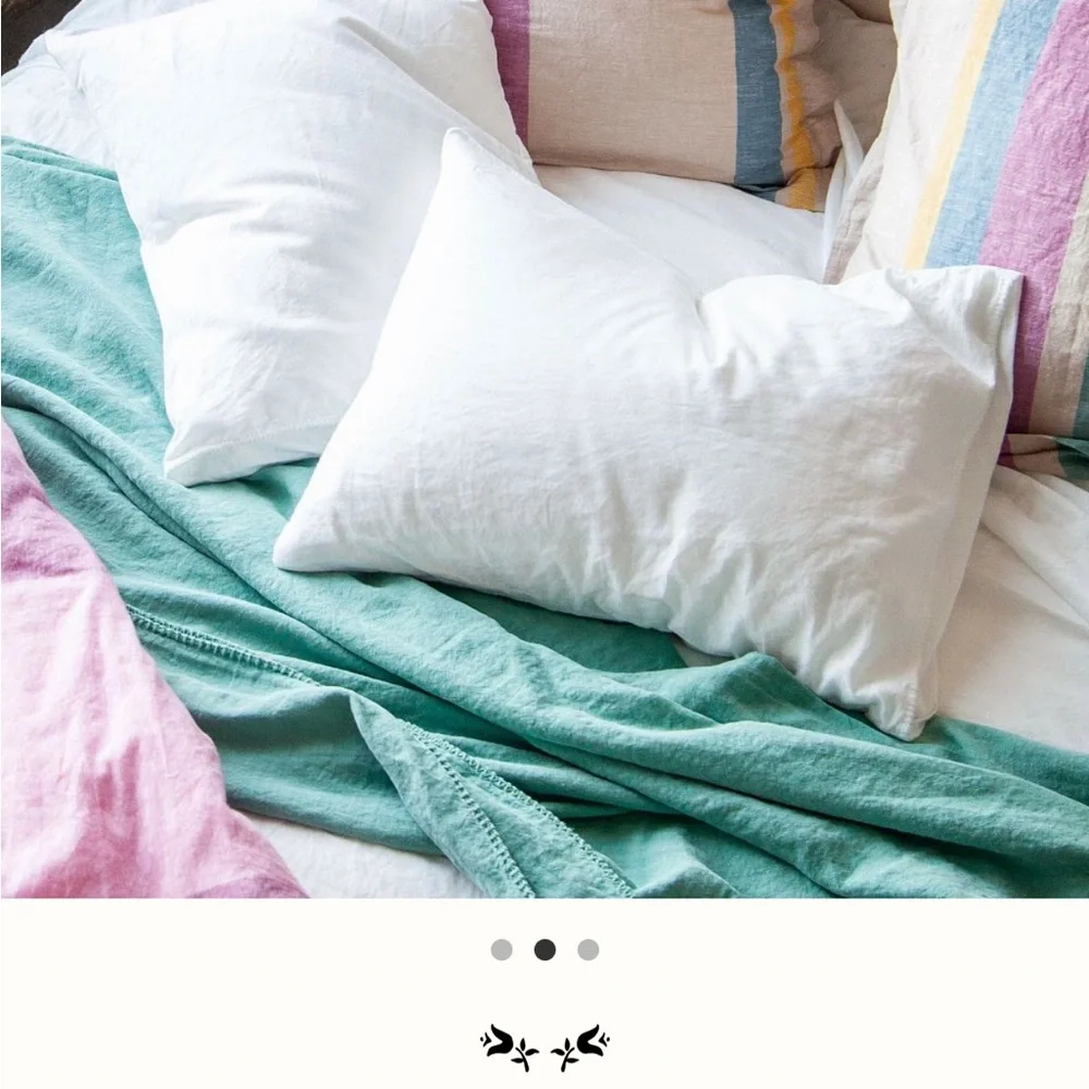 White Linen Sheet Set - Picture 2 of 4